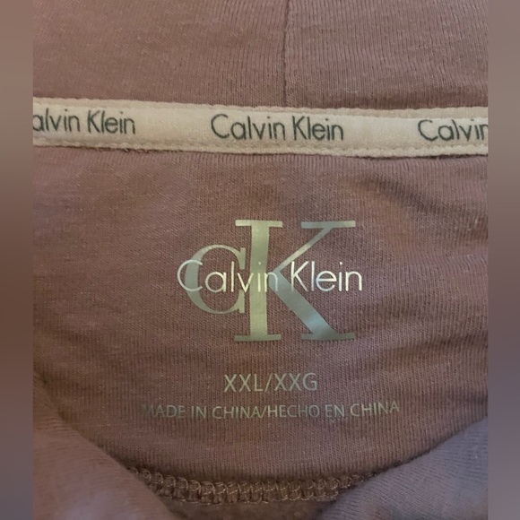 Soft Pink or Rose colored Calvin Klein Hoodie - Picture 3 of 7